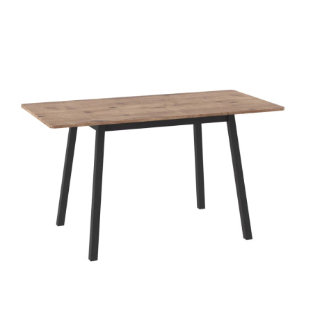 Стол TIRK RADIAL-110, раздвижной 110(142)х70, ДУБ ВЕЛЛИНГТОН/ЧЕРНЫЙ TIRK RADIAL 110